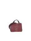 Zanellato Postina Jones Medium Suede Leather Handbag In Burgundy