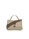 Zanellato Flip Shoulder Bag In Metallic