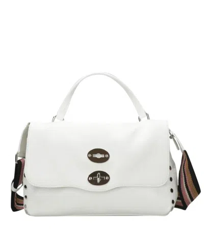 Zanellato Postina Leather Tote Bag In White