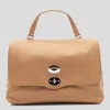 Zanellato Beige Leather Postina Baby Top Handle Bag In Neutral