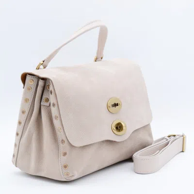 Zanellato Beige Leather Postina S Top Handle Bag In Neutral