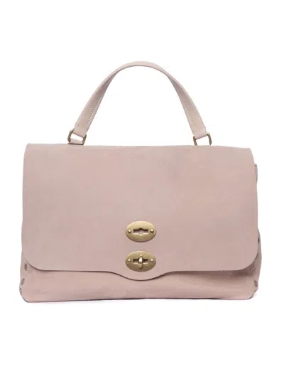 Zanellato Beige Mauve Postina Jones Medium Bag In Pink