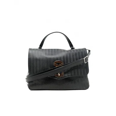 Zanellato Black Cachemire Blandine Luxethic S Leather Handbag In Grey