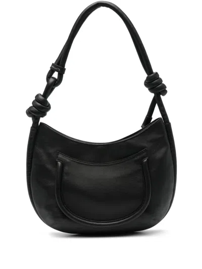 ZANELLATO BLACK DEMI PIUMA SHOULDER BAG