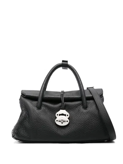 Zanellato Black Dotta Centauro Small Satchel
