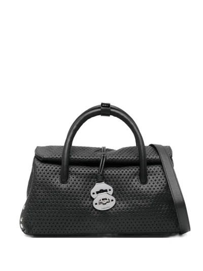 Zanellato Black Dotta Centauro Small Satchel