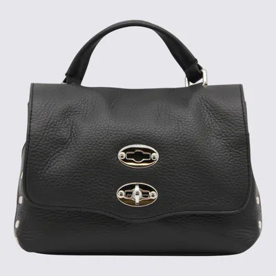 Zanellato Black Leather Postina Baby Top Handle Bag