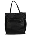 Zanellato Black Leather Tote Bag With Decorative Studs In Black