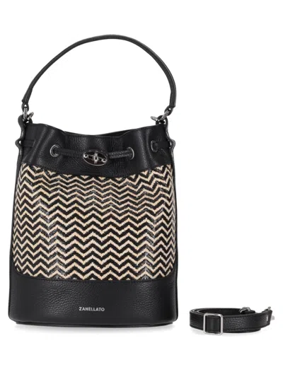 Zanellato Black Monda Bucket Bag