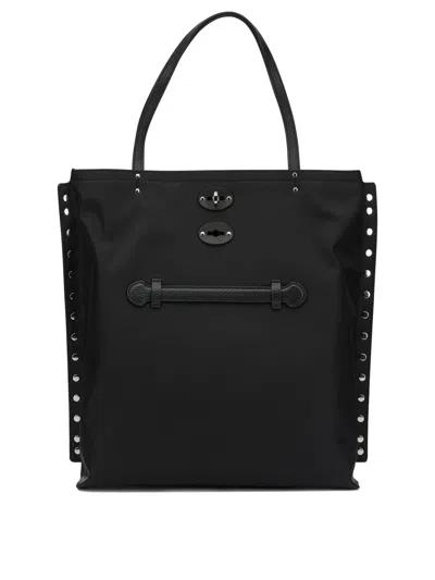 Zanellato Black Nylon Polyurethane Shoulder Bag
