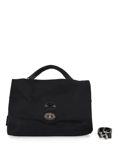 Zanellato Black Postina Medium Satchel