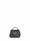 Zanellato Black Postina Super Baby Handbag In Black