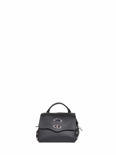 Zanellato Black Postina Super Baby Handbag