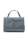 Zanellato Blue Leather Handbag In Pattern