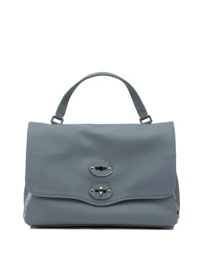 Zanellato Blue Leather Handbag In Pattern
