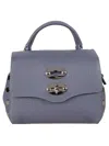 Zanellato Leather Bag Postina Daily Night Baby Shoulder Bag In Blue