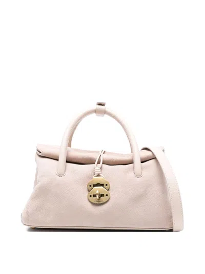Zanellato Dotta Centauro Small Tote Bag In Sand