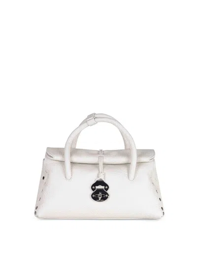 Zanellato Bag Made Of Hammered White Leather