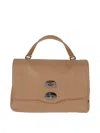 Zanellato Postina Small Daily Giorno Cantuccio Handbag In Brown