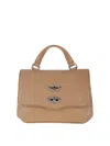 Zanellato Postina Small Tote Bag In Brown