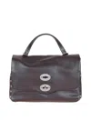 Zanellato Small Postina Leather Tote Bag In Brown