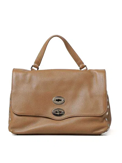 Zanellato Postina Daily Medium Tote Bag In Brown