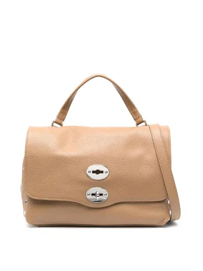 Zanellato Medium Postina Leather Tote Bag In Brown