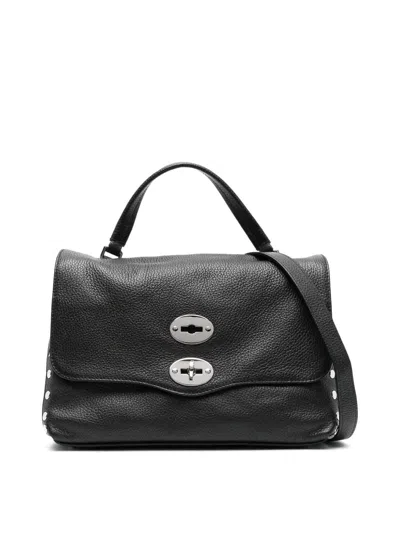 Zanellato Small Postina Leather Tote Bag In Black