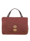 Zanellato Postina M Jones Line In Soft Grained Leather In Red
