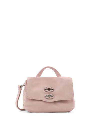 Zanellato Postina Baby Leather Shoulder Bag In Pink