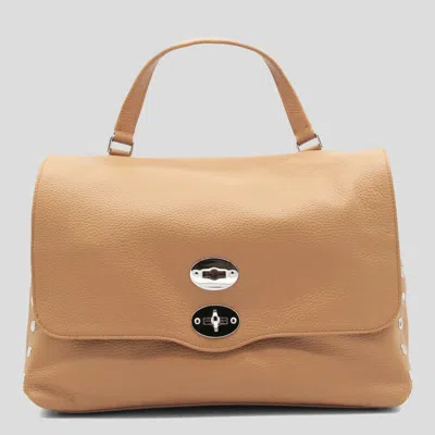 ZANELLATO ZANELLATO BEIGE LEATHER POSTINA BABY TOP HANDLE BAG