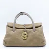 Zanellato Beige Leather Dotta Jones Small Top Handle Bag