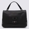 Zanellato Black Leather Postina Baby Top Handle Bag In Black