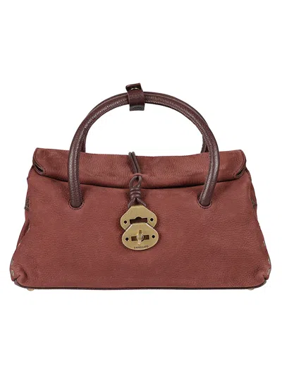 ZANELLATO BROWN DOTTA JONES SMALL SATCHEL