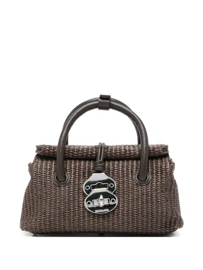 Zanellato Brown Dotta Mini Satchel