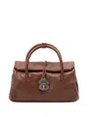 Zanellato Small Dotta In Hammered Leather Bags In Brown