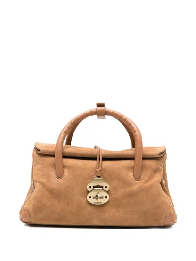 Zanellato Brown Dotta Small Satchel