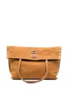 Zanellato Brown Foldover Tote In Brown