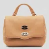 Zanellato Cappuccino Leather Postina Baby Top Handle Bag In Brown