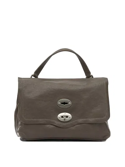 Zanellato Brown Leather Handbag In Black