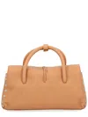 Zanellato Brown Leather Shoulder Bag In Neutral