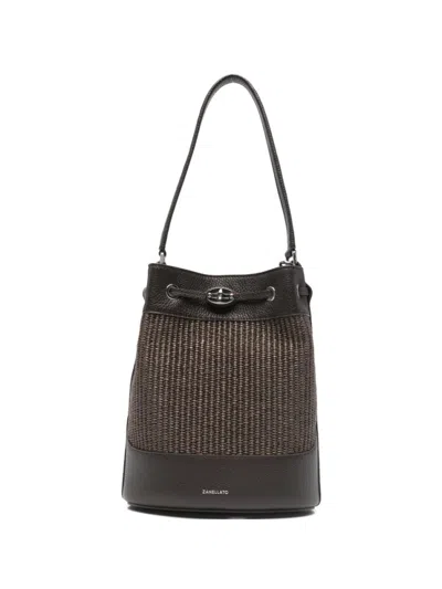 Zanellato Brown Mond Small Bucket Bag