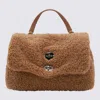 ZANELLATO BROWN TEDDY POSTINA TOP HANDLE BAG