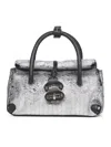 Zanellato Capsule Silver Dotta Baby Handbag In Gray
