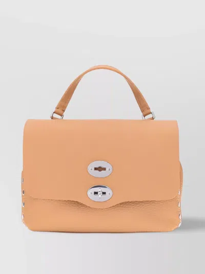 Zanellato Centauro Leather Shoulder Bag In Orange