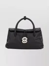 Zanellato Chic Shoulder Bag Featuring Studded Accents In Black
