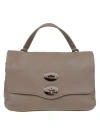 Zanellato Postina Medium Tote Bag In Grey