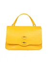 ZANELLATO ZANELLATO CROCO PRINT LEATHER BAG THAT CAN BE CARRIED BY HAND OR OVER THE SHOULDER