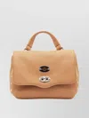 Zanellato Cappuccino Leather Postina Baby Top Handle Bag