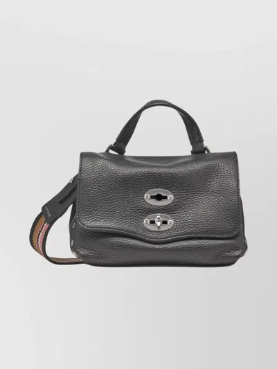 Zanellato Cross-body Bag With Top Handle And Strap In Black